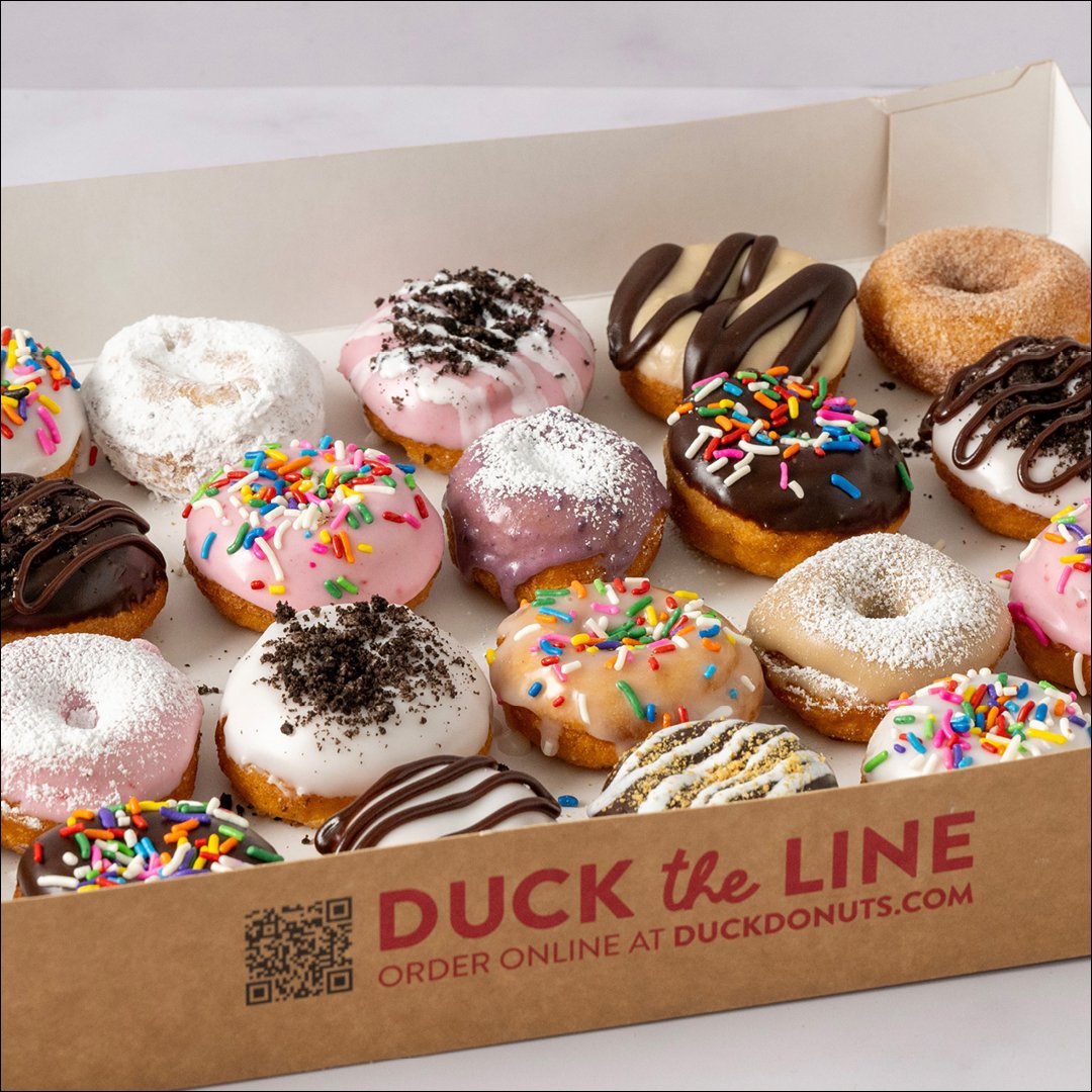 Duck Donuts catering setup