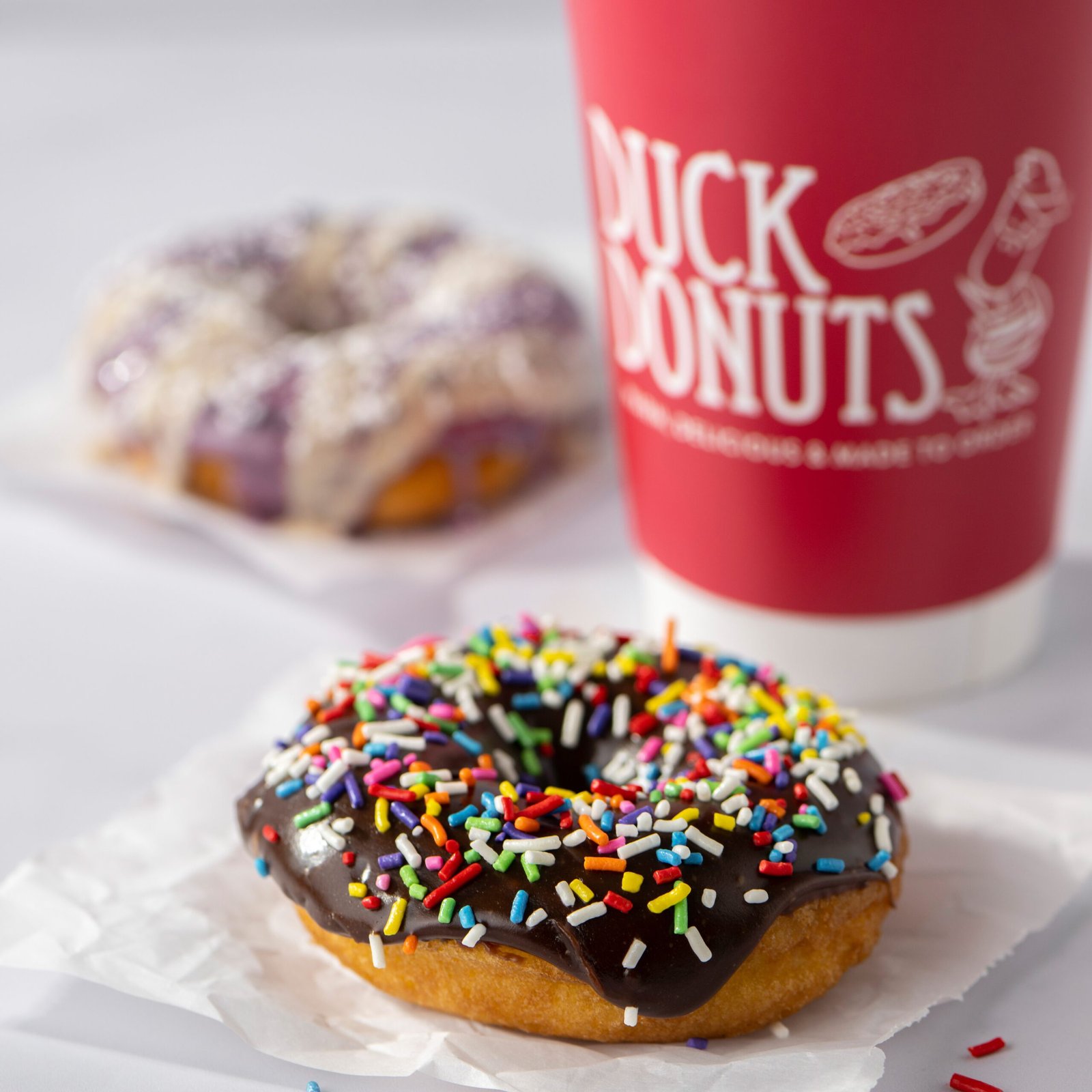 Perfect donut and coffee combination
