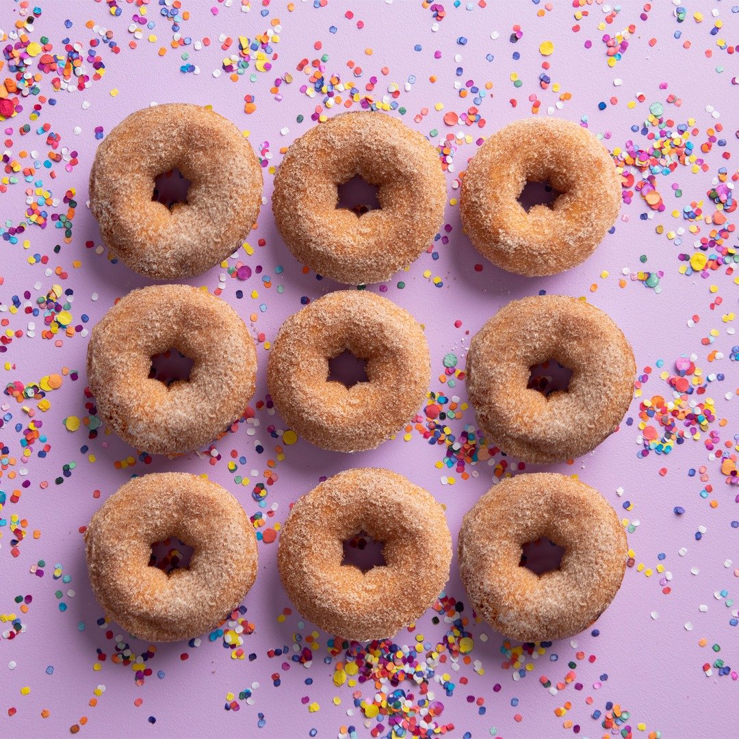 Wide variety of cinnamon sugar donut options